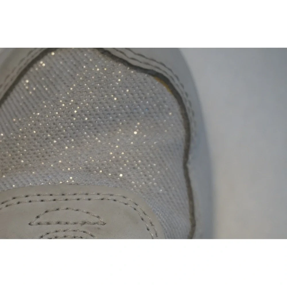 New Balance 574 Womens Grey Glitter Mesh Sneakers GC574FG2 Size 5.5 US